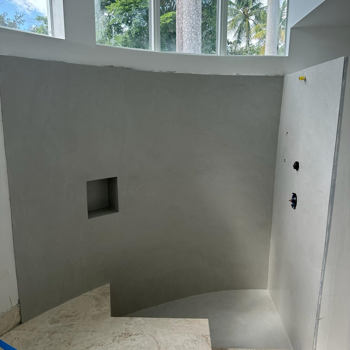 After - Pinecrest luxury curved shower seamless finish