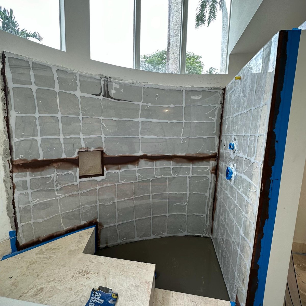 Before - Pinecrest luxury shower renovation